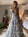 Morden A-line Straps Long Evening Prom Dresses, Custom Sweetheart Prom Dress, GR0102