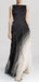 Unique Black Long Evening Prom Dresses, Custom Side Slit Prom Dress, GR0113