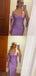 Off Shoulder Purple Satin Mermaid Long Evening Prom Dresses, Custom Side Slit Prom Dress, GR0114