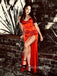 Gorgeous Red Satin Mermaid Long Evening Prom Dresses, Cheap Sweetheart Prom Dress, GR0154