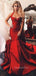 Gurgeous Red Satin Long Evening Prom Dresses, Mermaid Custom Prom Dress, GR0324