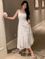 Gorgeous Ivory Chiffon A-line Long Evening Prom Dresses, GR0432