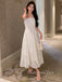 Gorgeous Ivory Chiffon A-line Long Evening Prom Dresses, GR0432