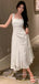 Gorgeous Ivory Chiffon A-line Long Evening Prom Dresses, GR0432