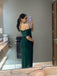 Off Shoulder Dark Green Sheath Mermaid Long Evening Prom Dresses, GR0474