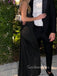 Sexy Black Sheath One Shoulder Long Evening Prom Dresses, Mermaid Prom Dress, GR0486