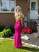 Mermaid V-neck Sheath Spaghetti Straps Long Evening Prom Dresses, GR0506