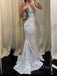 Deep V-neck Sequins Mermaid Long Evening Prom Dresses, V-back Sparkly Prom Dress, GR0507