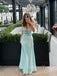Gorgeous Sweet Heart Blue Satin Mermaid Long Evening Prom Dresses, GR0549