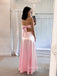 Lovely Sweetheart Pink Satin Long Evening Prom Dresses, GR0591