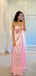 Lovely Sweetheart Pink Satin Long Evening Prom Dresses, GR0591