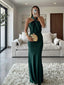 Dark Green Mermaid Long Evening Prom Dresses, GR0593