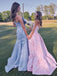 Mermaid Blue Satin Sweetheart Long Evening Prom Dresses, GR0597