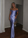 Off Shoulder Satin Mermaid Long Evening Prom Dresses, V-neck Prom Dress, GR0600