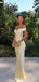 Gorgeous Off Shoulder Satin Long Evening Prom Dresses, Mermaid Prom Dress, GR0605