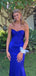 Royal Blue Mermaid Long Evening Prom Dresses, Sweetheart Prom Dress, GR0614