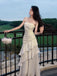 Lovely White Spaghetti Straps Long Evening Prom Dresses, GR0617