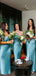 Simple Strapless Satin Mermaid Long Cheap Custom Bridesmaid Dresses, GRB0091