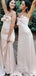 Sweetheart Pink Satin Mermaid Long Cheap Custom Strapless Bridesmaid Dresses, GRB0125