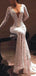 Sexy Long Sleeves Lace Mermaid V Neck Long Prom Dresses, WP004