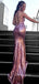 Most Popular Open Back Sequin Mermaid Simple Cheap Long Prom Dresses, BGP207