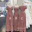 Mismatched A-line Chiffon Long Custom Bridesmaid Dresses , BN1146