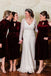 Long Sleeves High Neck Short Halter Custom Bridesmaid Dresses , BN1236