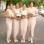 Simple Mermaid Chiffon Long Custom Bridesmaid Dresses , BN1291