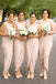 Simple Mermaid Chiffon Long Custom Bridesmaid Dresses , BN1291