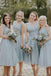 A-line Chiffon V-neck Long Custom Bridesmaid Dresses , BN1328