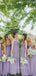 Simple A-line Purple Chiffon Strapless Long Custom Bridesmaid Dresses , BN1343