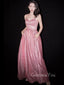 Sparkle  Spaghetti Strap Evening A-Line Long Prom Dresses, MR7007