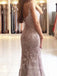 Sexy Lace Backless V Neck Tulle Long Evening Prom Dresses, MR7048