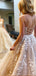 Lace Embroidery  Long Evening Prom Dresses, Cheap Tulle Sweet Prom Dresses, MR7075