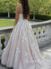 Sex Backless Lace Embroidery Long Evening Prom Dresses, Cheap Tulle Sweet Prom Dresses, MR7077