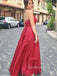 Sexy Backless A-Line Long Evening Prom Dresses, MR7080