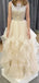 A-Line Sparkly Long Evening Prom Dresses, Cheap Custom Prom Dresses, MR7092