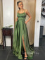 Sexy Backless Side Slit Long Evening Prom Dresses, Cheap Custom Prom Dresses, MR7199