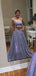 Sexy Backless Two Pieces Sparkle A-Line Long Evening Prom Dresses, MR7238