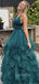 Sexy Backless V Neck Long Evening Prom Dresses, Cheap Custom Prom Dresses, MR7253