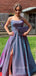 A-Line Backless Side Slit Sparkle Long Evening Prom Dresses, Cheap Custom Dresses,MR7270