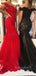 Off Shoulder Applique Lace Mermaid Beaded Long Evening Prom Dresses, MR7448