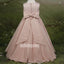 Pink Sleeveless  A-line  Chiffon Flower Girl Dresses, FDH003