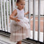 Cute Flower Lovely A-line  Sleeveless Tulle Flower Girl Dresses, FDH008