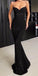 Spaghetti Strap Black Sparkle Popular Long Prom Dresses, MR7001